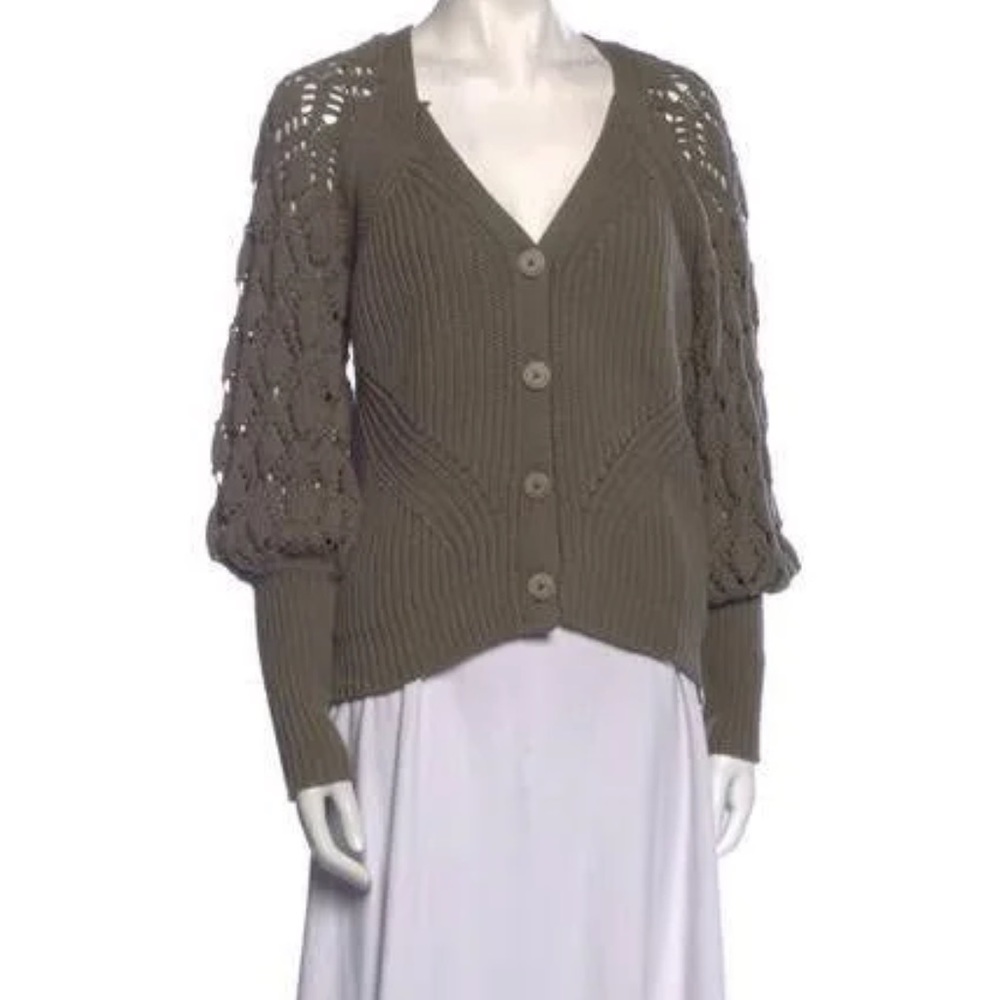 Jonathan Simkhai Green Knit Sweater